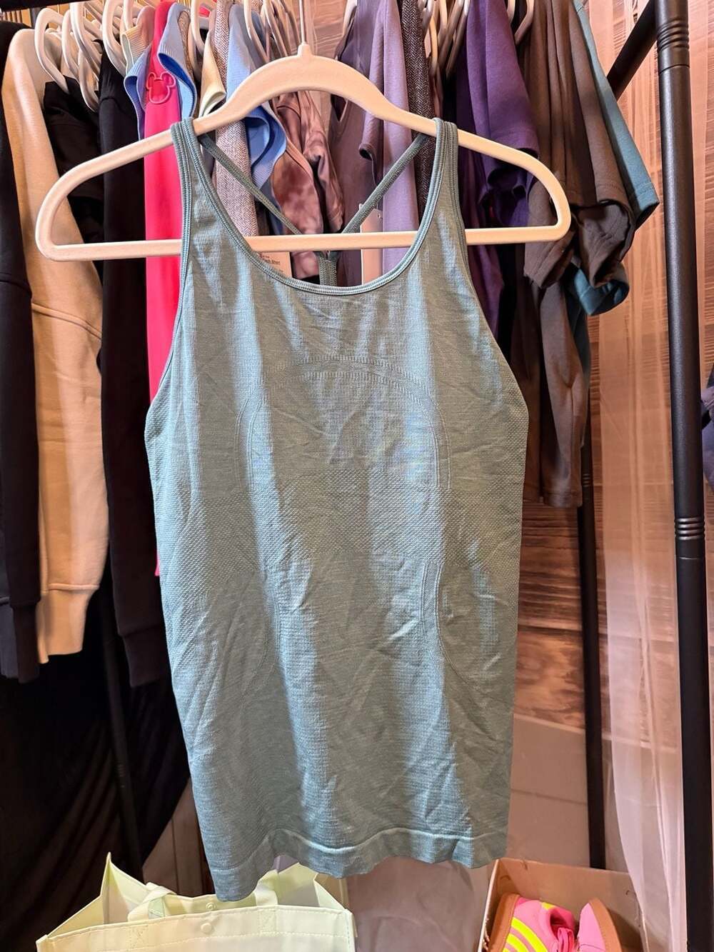 Lululemon Swiftly Tech Strappy Tank Top in Aqua Green
